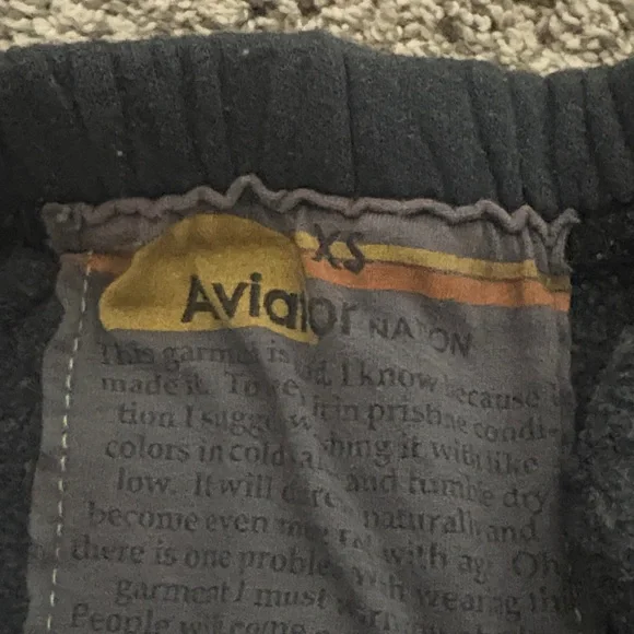 Aviator Nation Black Track Joggers with Rainbow Side Stripes - Picture 2 of 5